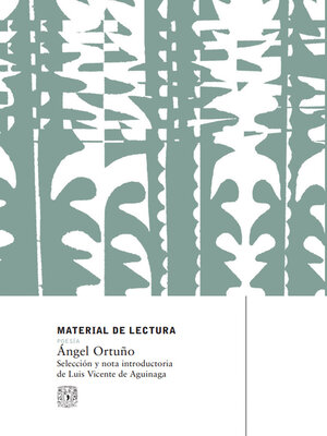 cover image of Ángel Ortuño. Material de lectura núm. 226. Poesía. Nueva época